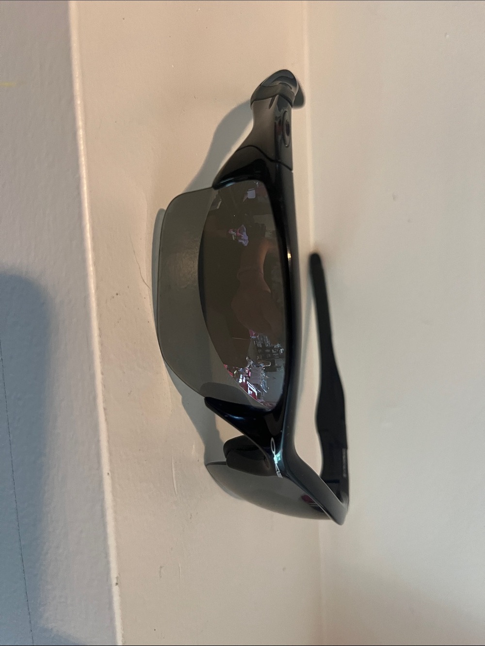 Oakley Black Wraparound Shield Sunglasses